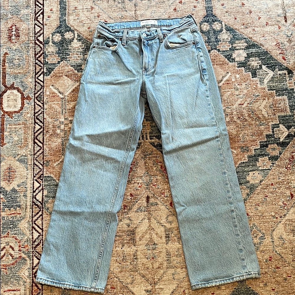 Abercrombie & Fitch Blue Relaxed Jeans